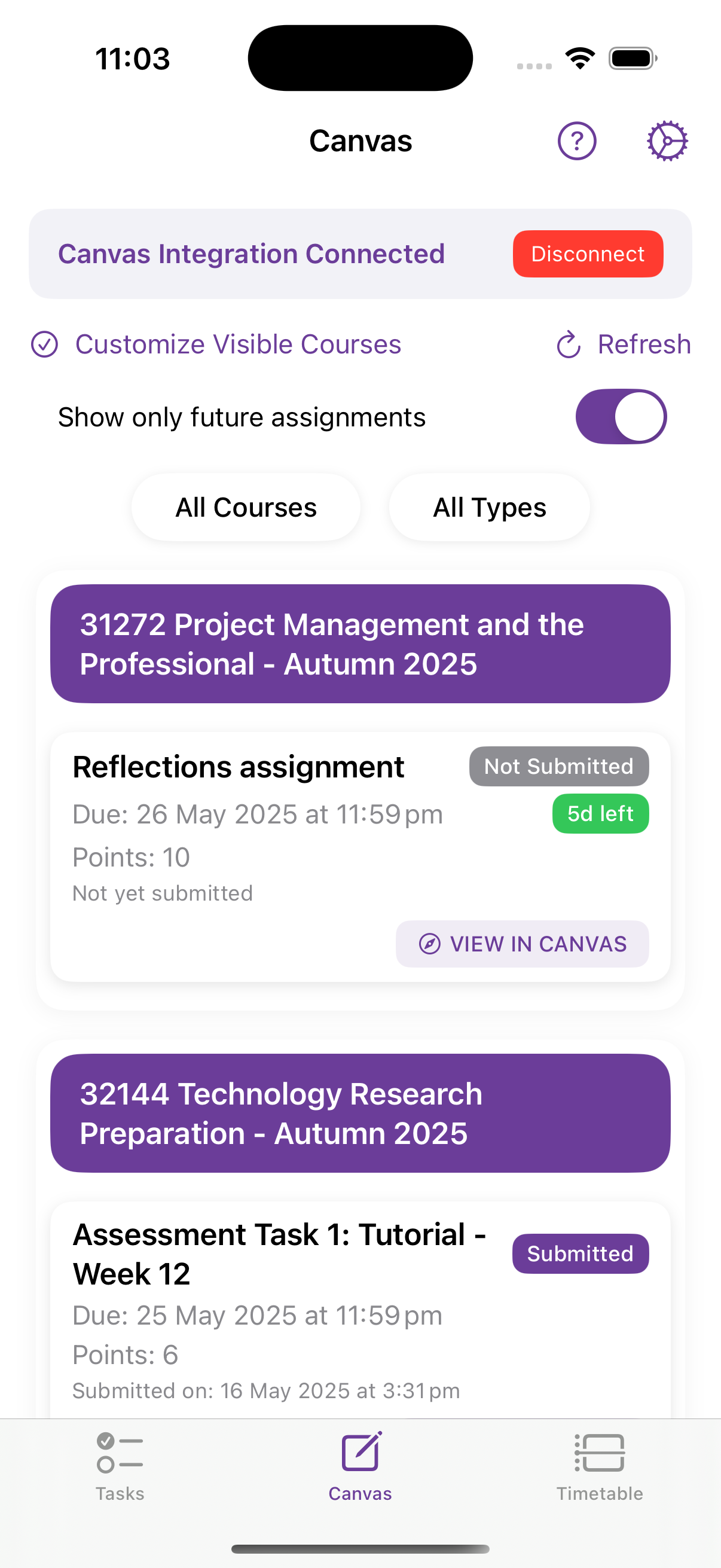 Canvas Integration